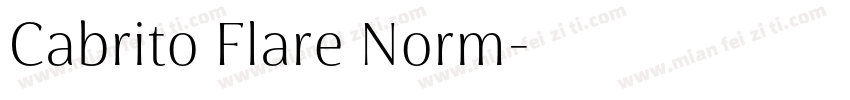 Cabrito Flare Norm字体转换